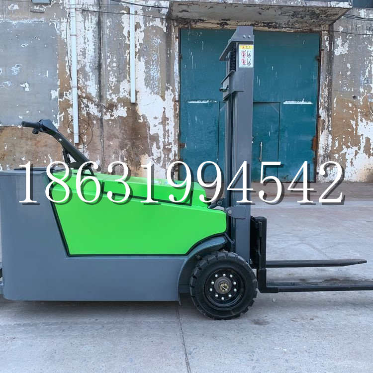 红安县小型电动叉车1吨2吨步行站驾式电瓶堆高充电装卸车液压升降车铲车