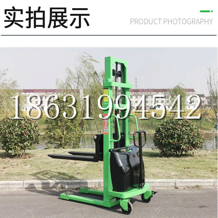 红安县电动叉车堆高车液压铲车电瓶1吨2吨站驾步行式小型全自动叉车